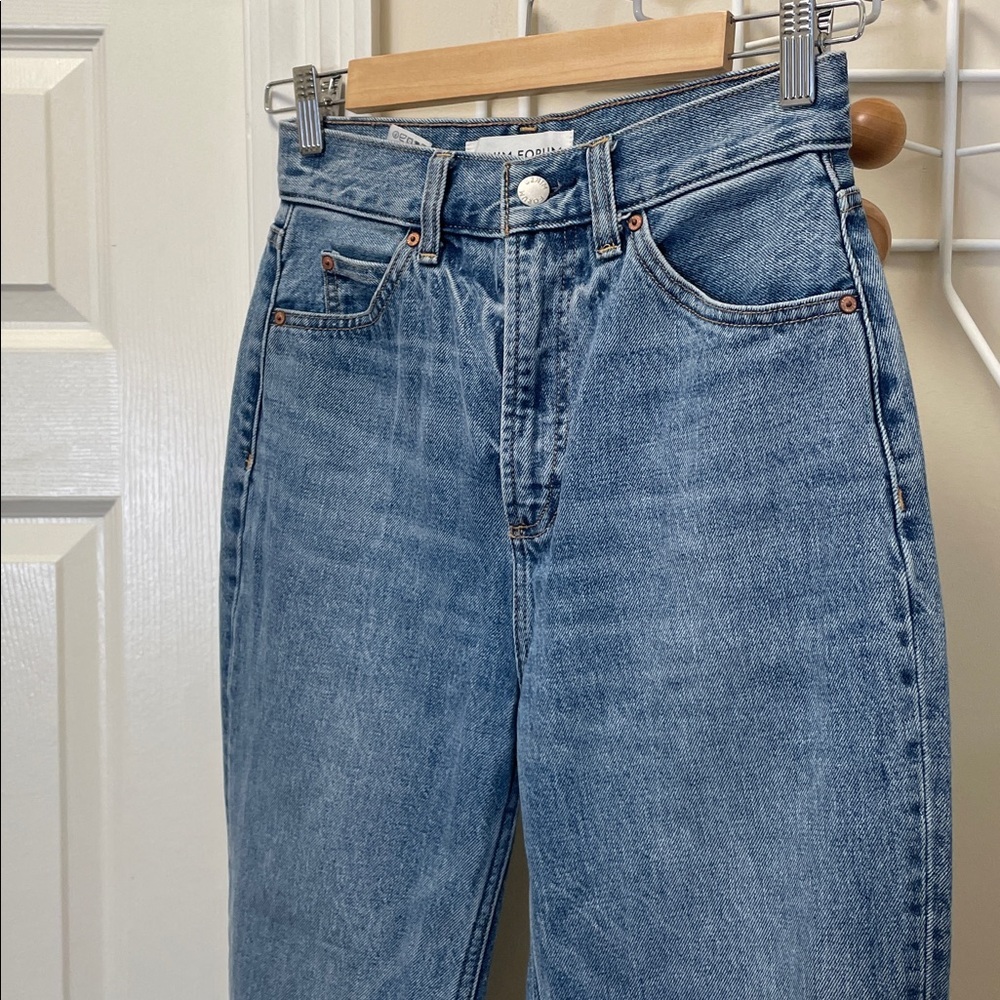 Aritzia - Denim Forum - Pin-Up Super High Staright Denim Jeans - Blue - 26x28L - Picture 4 of 12